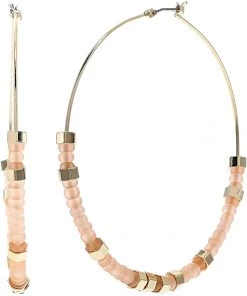 Best Pirce ⌛ AllSaints Large Beaded Hoop Earrings ❤️