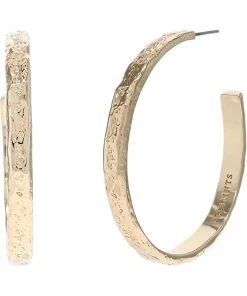 Cheap 😀 AllSaints 🔨 Hammered Metal Hoop Earrings ⌛