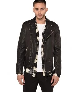 Deals 😀 AllSaints Milo Biker Jacket | 🧥 Coats & Outerwear 🔥 -AllSaints Sales Store 715uQflDf7L. AC SR736920