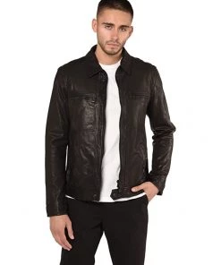 Wholesale 😍 AllSaints Lark Leather Jacket | 🧥 Coats & Outerwear 🤩