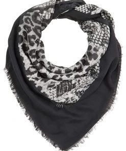 Cheap 🔔 AllSaints Noche White Tiger Large Square | Scarves 🔔