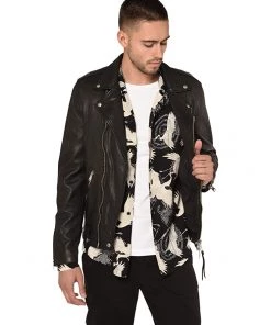 Deals 😀 AllSaints Milo Biker Jacket | 🧥 Coats & Outerwear 🔥 -AllSaints Sales Store 71d1IV2ctGL. AC SR736920