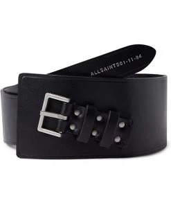 Flash Sale 👏 AllSaints 75 mm Tapered Asymmetrical Waist Belt with Heat Crease | Belts 😉